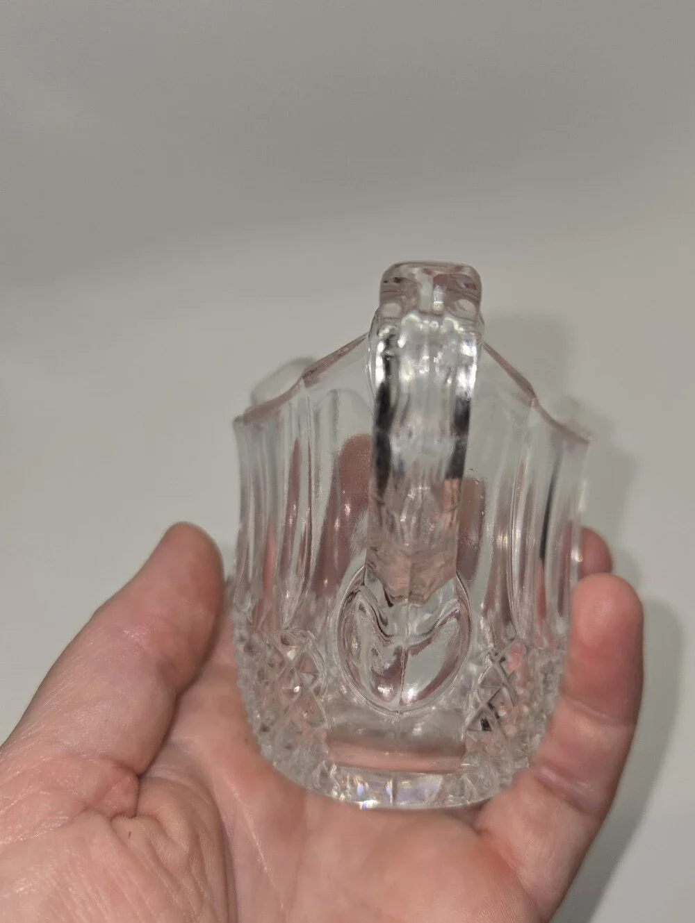 Vintage Glass Creamer Germany Small Chip